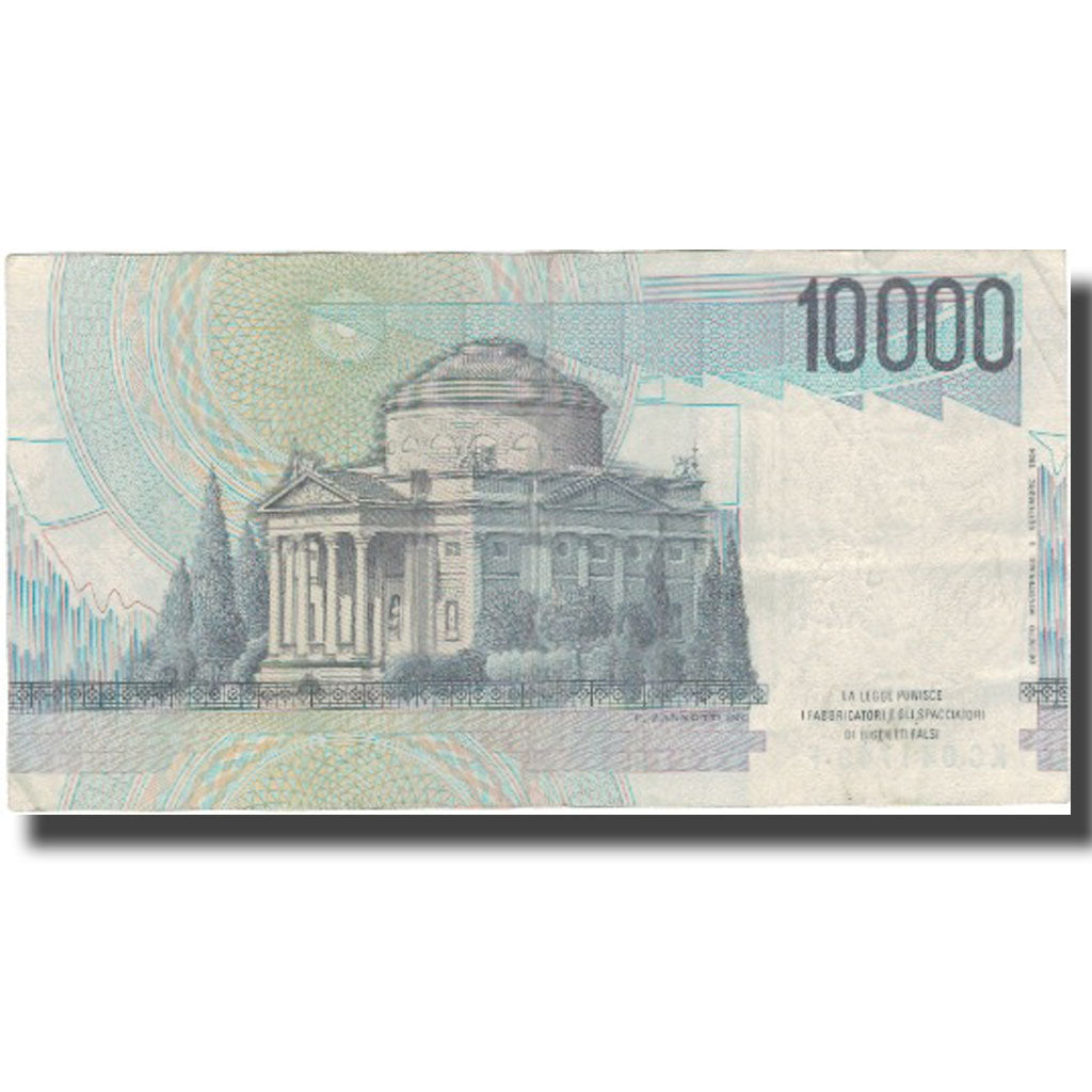 Biljet, Italië, 10,000 Lire, UNDATED (1984), KM:112b, TTB
