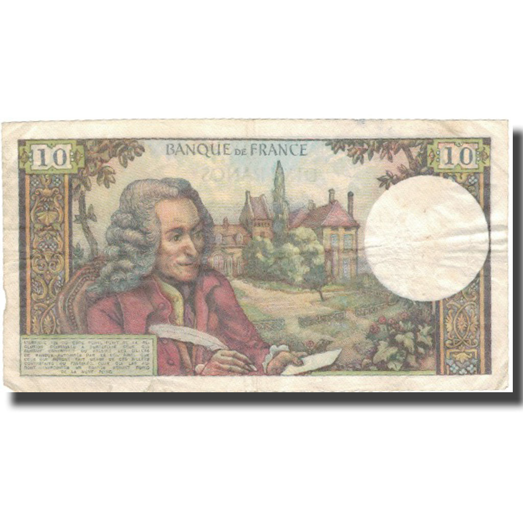 Francia, 10 Francs, 10 F 1963-1973 ''Voltaire'', 1973, 1973-11-08, MBC