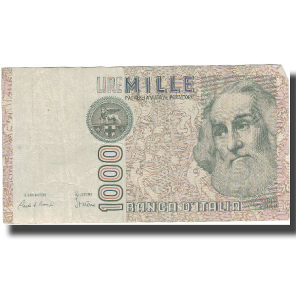 Banknot, Włochy, 1000 Lire, Undated (1982), Undated, KM:109a, VF(30-35)
