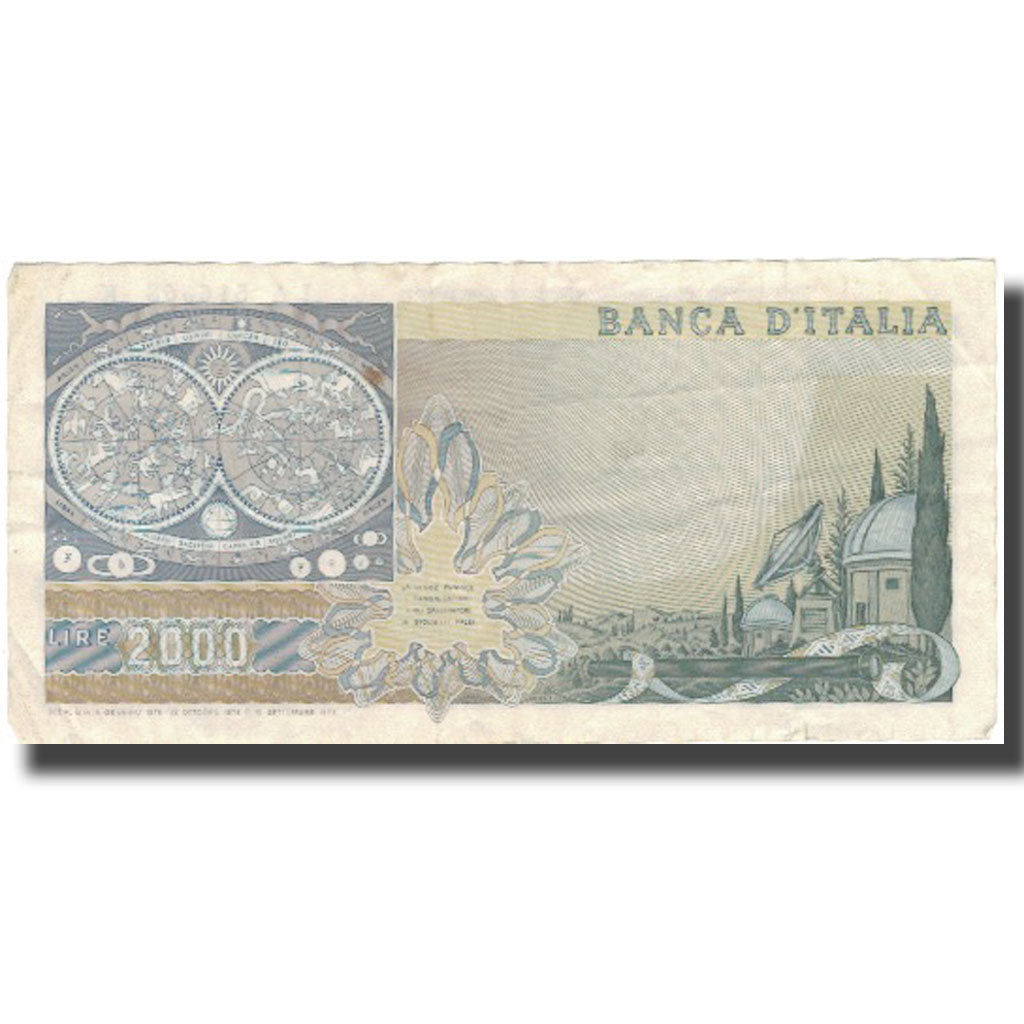 Banknote, Italy, 2000 Lire, 1976, 1976, KM:103b, EF(40-45)