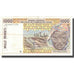 Billet, West African States, 1000 Francs, 1992, 1992, KM:711Kb, TTB+