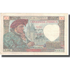 France, 50 Francs, 50 F 1940-1942 ''Jacques Coeur'', 1942, 1942-01-08, TTB+