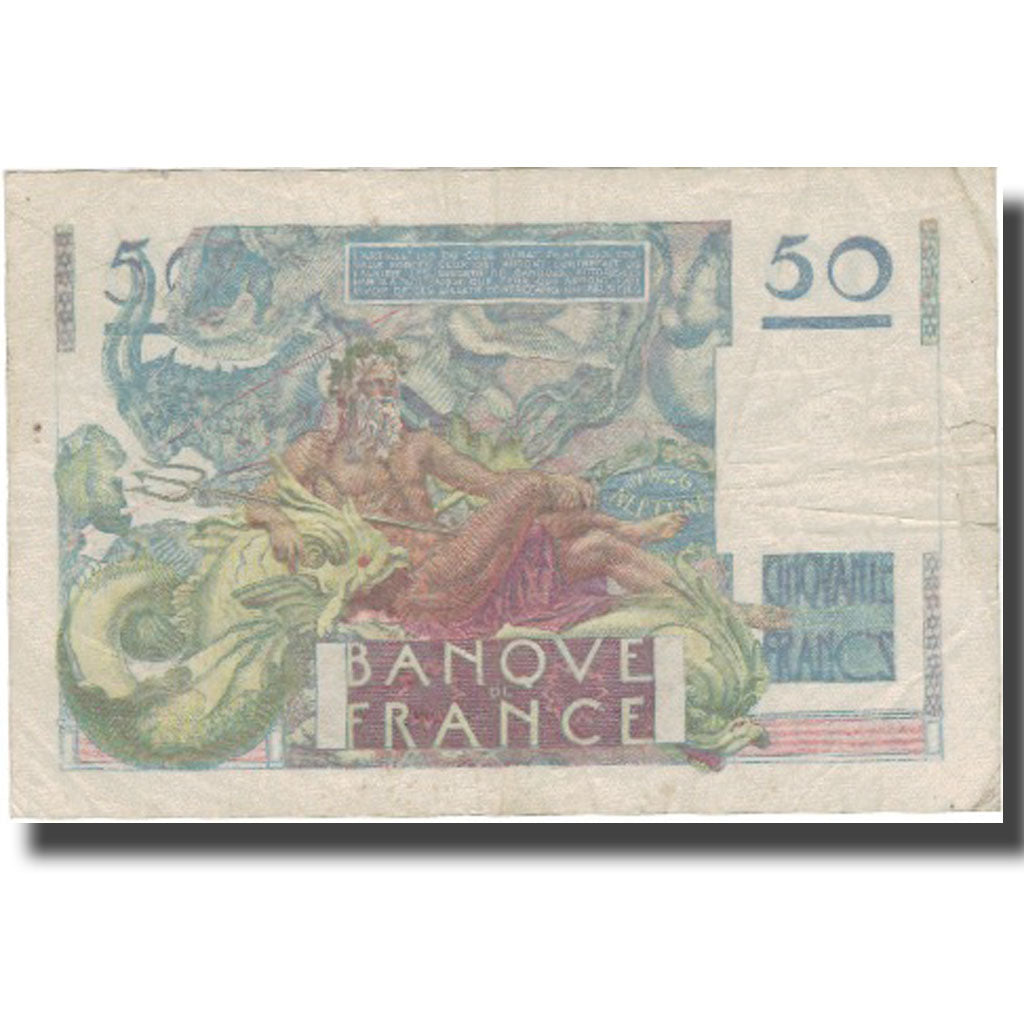 Francia, 50 Francs, 1950, 1950-08-24, BC+, Fayette:20.16, KM:127c