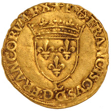 FRANCE, Ecu d'or, 1540, Bayonne, AU(50-53), Gold, Duplessy #882, 3.36