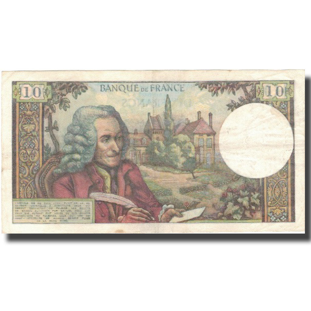 Francia, 10 Francs, 10 F 1963-1973 ''Voltaire'', 1972, 1972-03-02, BB