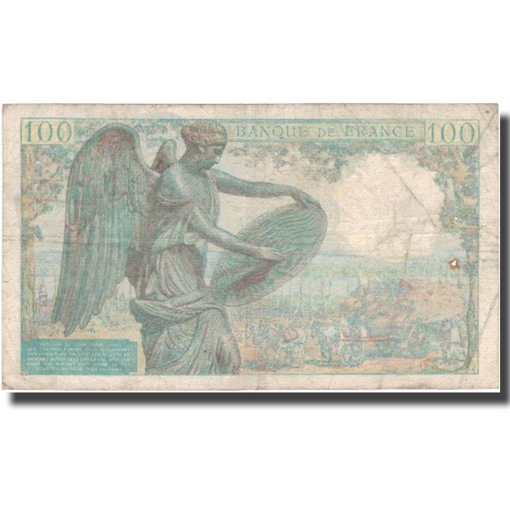 France, 100 Francs, 100 F 1942-1944 ''Descartes'', 1942, 1942-05-15, TB+
