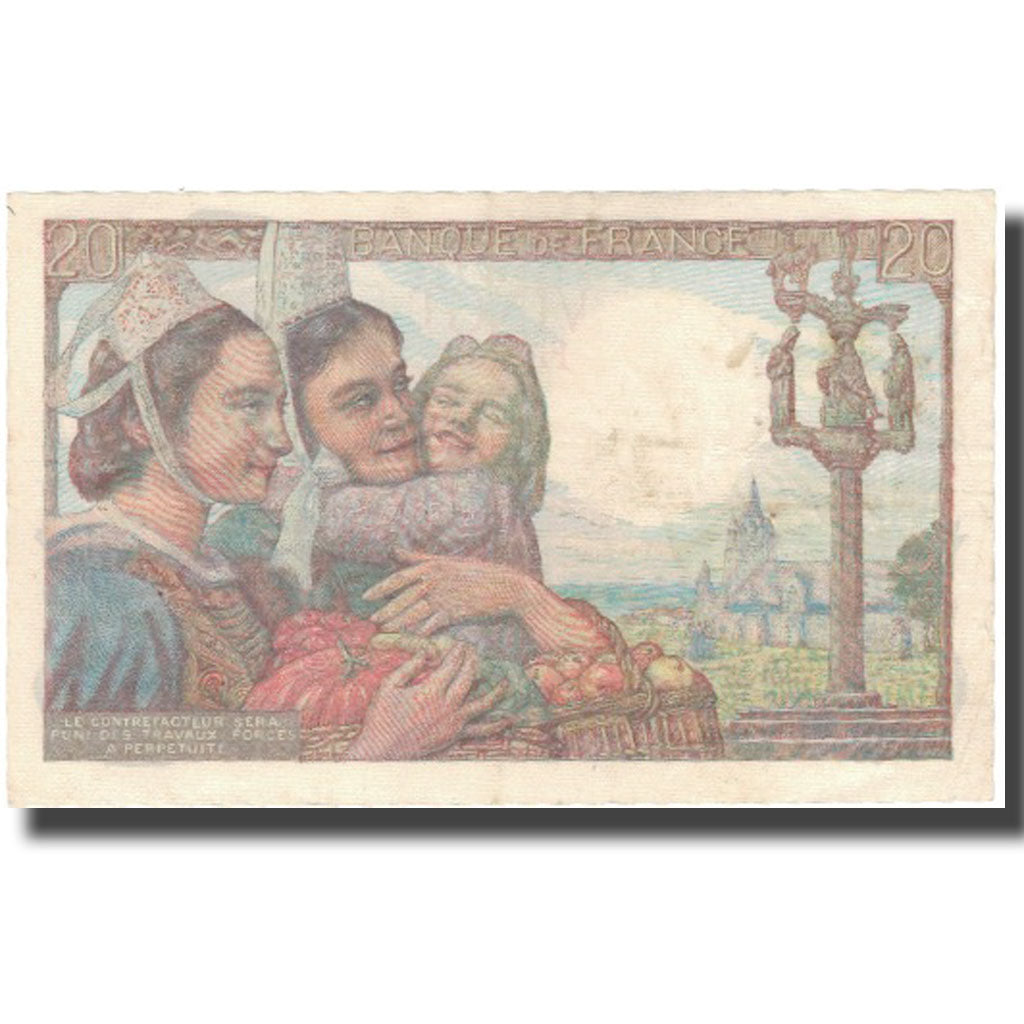 France, 20 Francs, 20 F 1942-1950 ''Pêcheur'', 1948, 1948-01-29, EF(40-45)