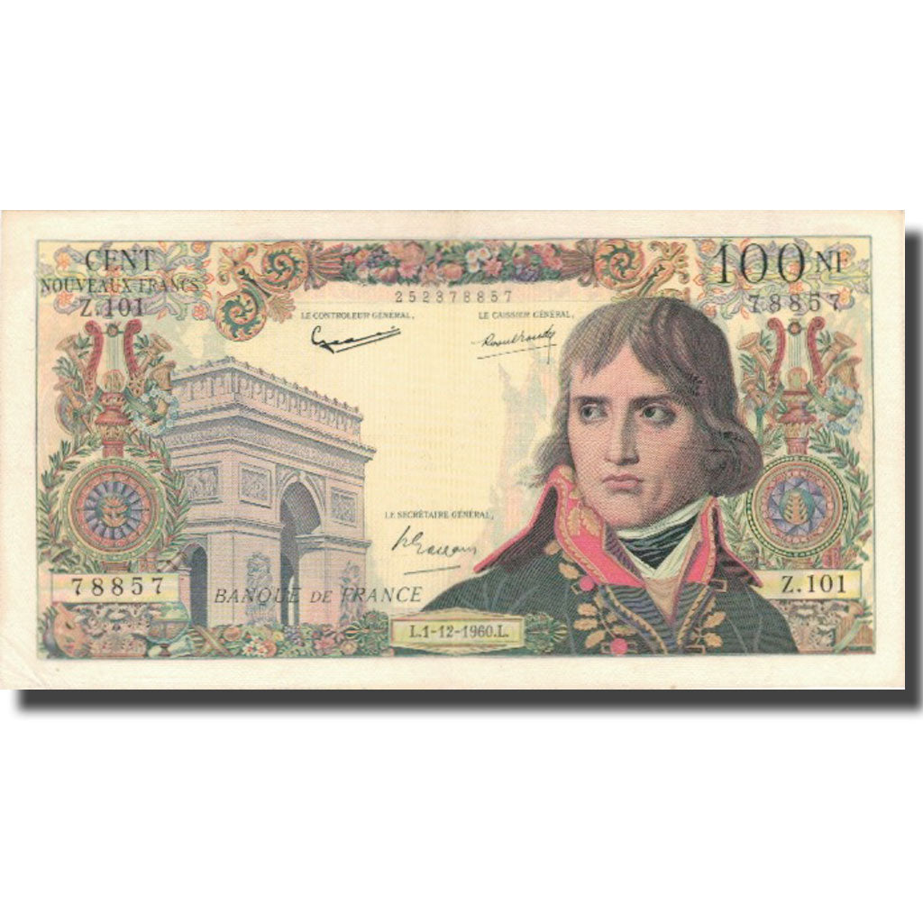 France, 100 Nouveaux Francs, 100 NF 1959-1964 ''Bonaparte'', 1960, 1960-12-01