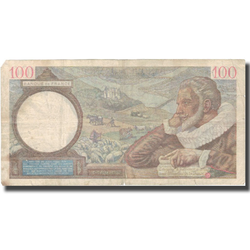 Francia, 100 Francs, 100 F 1939-1942 ''Sully'', 1940, 1940-04-18, BC
