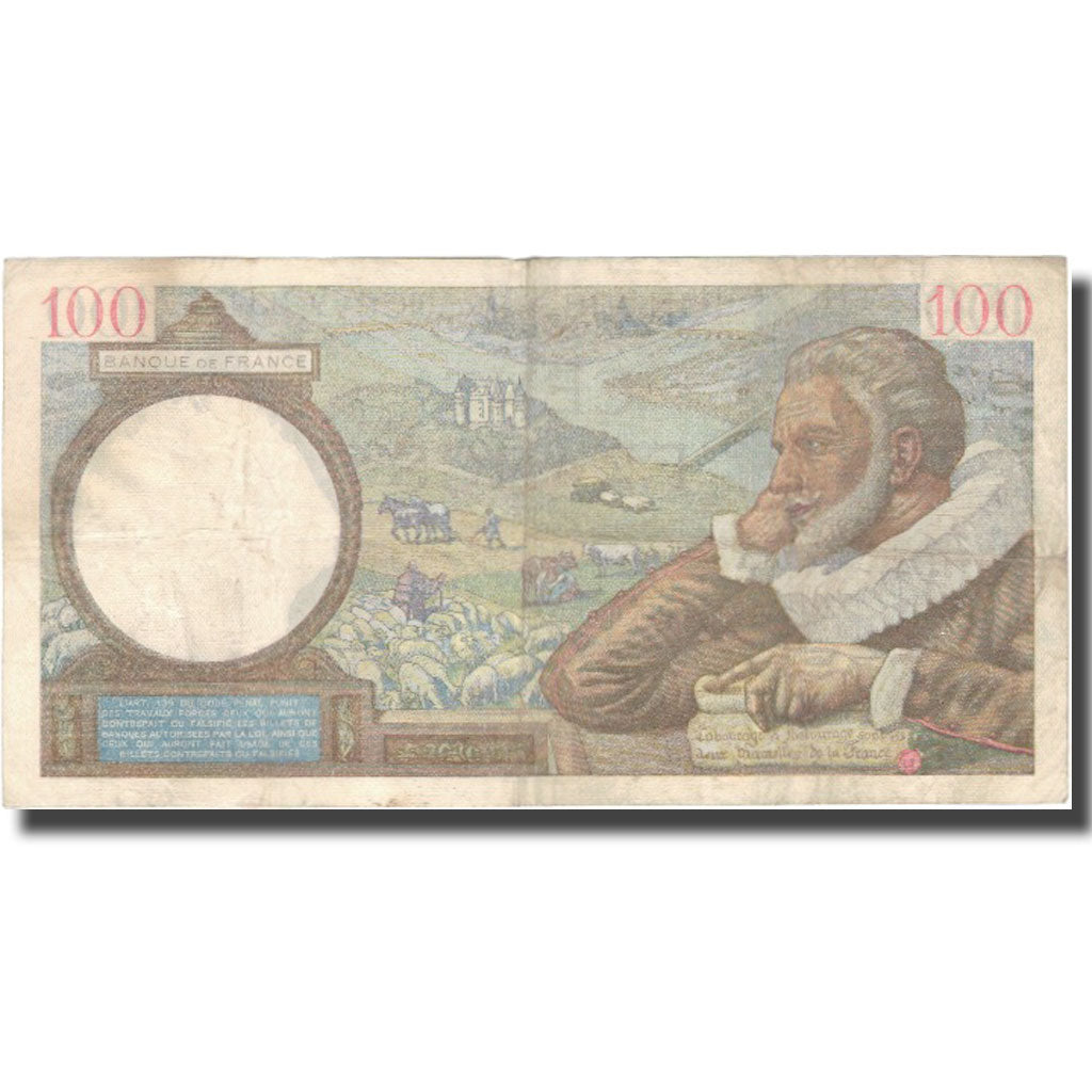 Francia, 100 Francs, 100 F 1939-1942 ''Sully'', 1940, 1940-08-08, BB