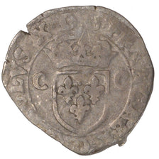 Munten, Frankrijk, Douzain, 1590, Lyons, ZG, Zilver, Sombart:4412