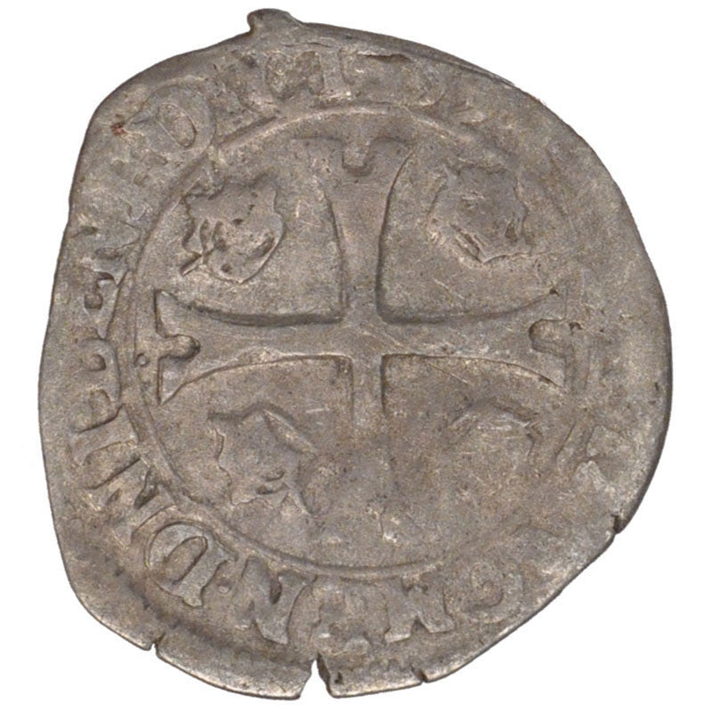 Coin, France, Douzain, 1590, Lyons, VG(8-10), Silver, Sombart:4412
