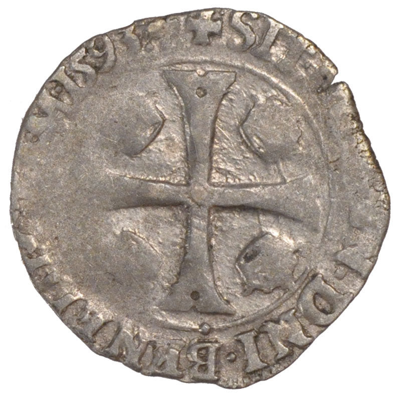 FRANCE, Douzain, 1593, Lyons, F(12-15), Silver, Sombart #4412, 2.23
