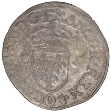 FRANCE, Douzain, 1594, Riom, VF(20-25), Silver, Sombart #4414, 2.03
