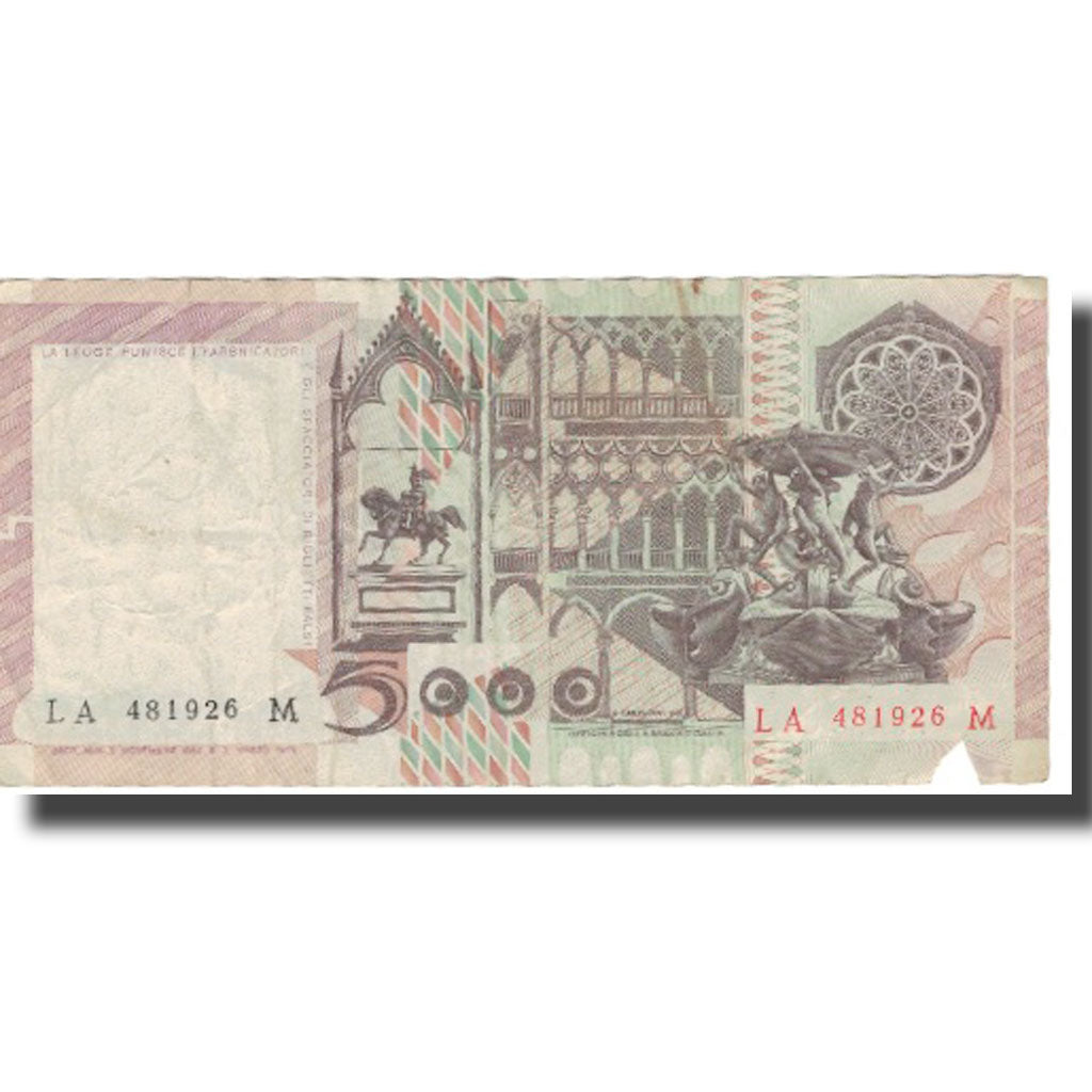 Banknote, Italy, 5000 Lire, 1982, 1982-11-03, KM:105b, F(12-15)