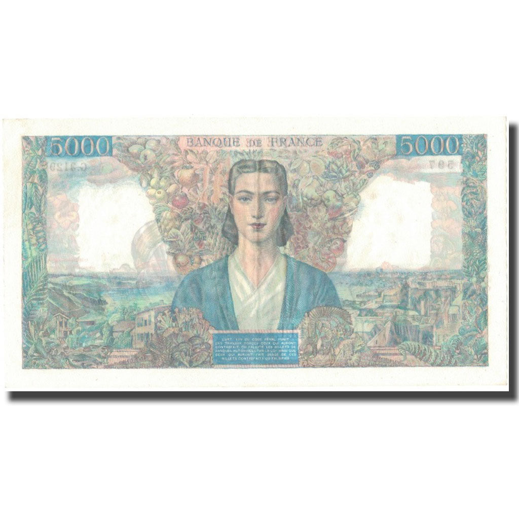 France, 5000 Francs, 5 000 F 1942-1947 ''Empire Français'', 1947, 1947-01-09