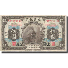 Banknote, China, 5 Yüan, 1914, 1914, KM:117o, VF(30-35)