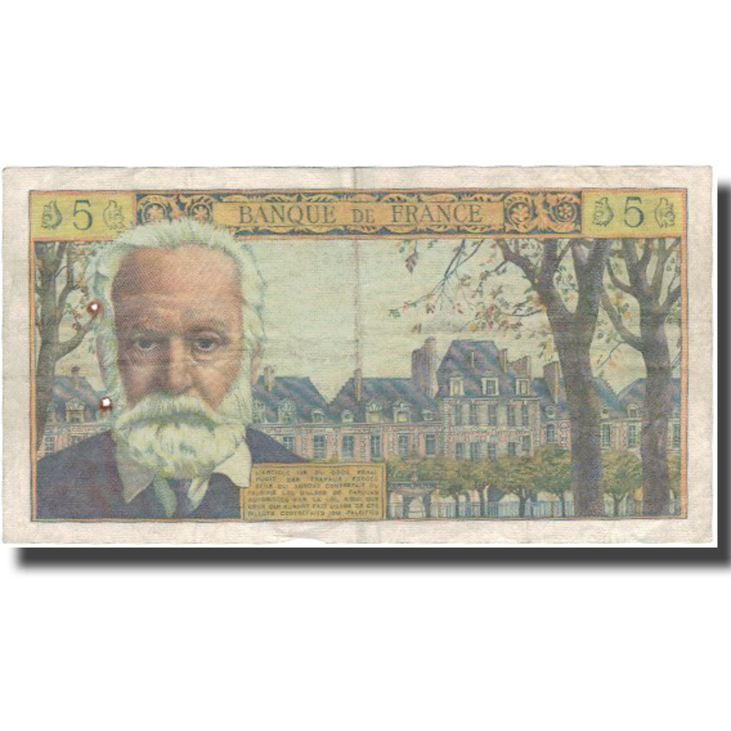 Francia, 5 Nouveaux Francs, 5 NF 1959-1965 ''Victor Hugo'', 1960, 1960-02-04