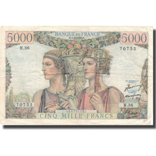 Francia, 5000 Francs, 5 000 F 1949-1957 ''Terre et Mer'', 1949, 1949-11-03, BC
