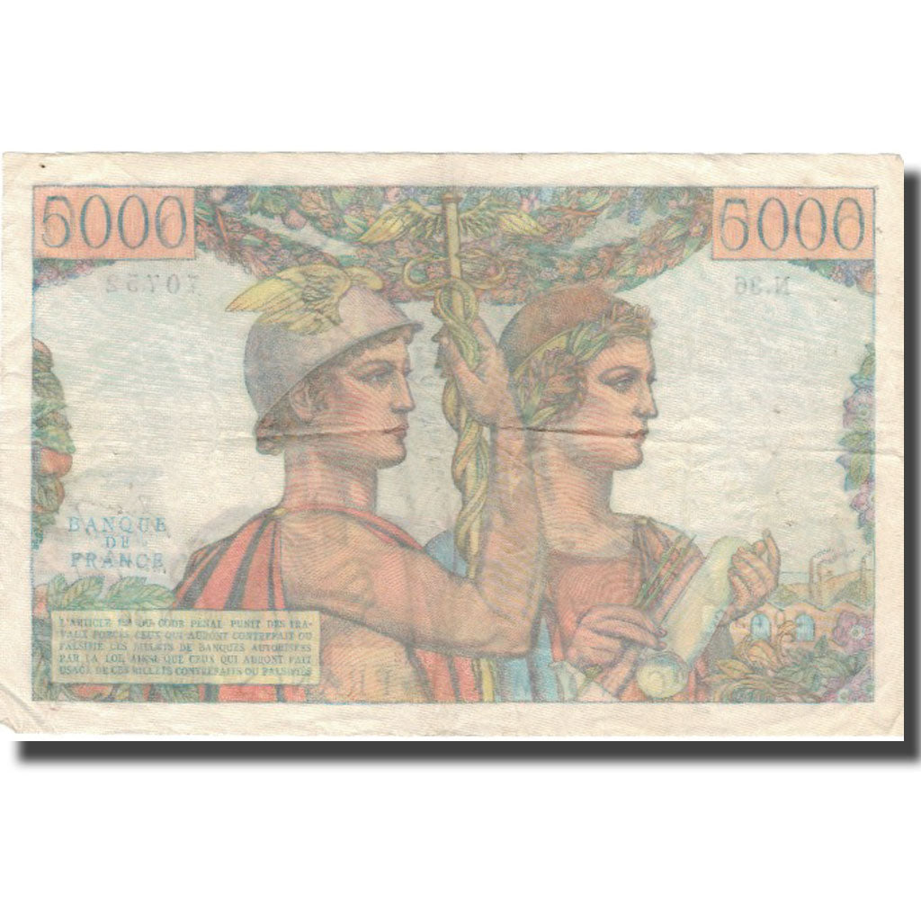 Francia, 5000 Francs, 5 000 F 1949-1957 ''Terre et Mer'', 1949, 1949-11-03, BC