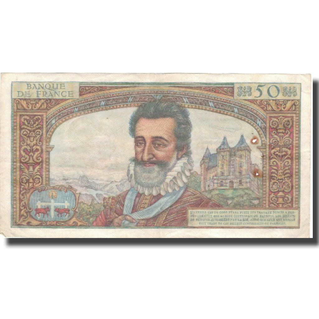 Francia, 50 Nouveaux Francs, 50 NF 1959-1961 ''Henri IV'', 1960, 1960-04-07, BB