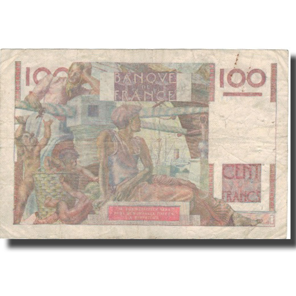 France, 100 Francs, 1945, 1945-11-07, VF(30-35), Fayette:28.1, KM:128a