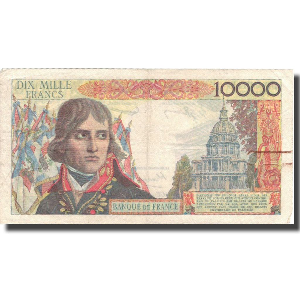 France, 1000 Francs, 10 000 F 1955-1958 ''Bonaparte'', 1956, 1956-09-06, TB+