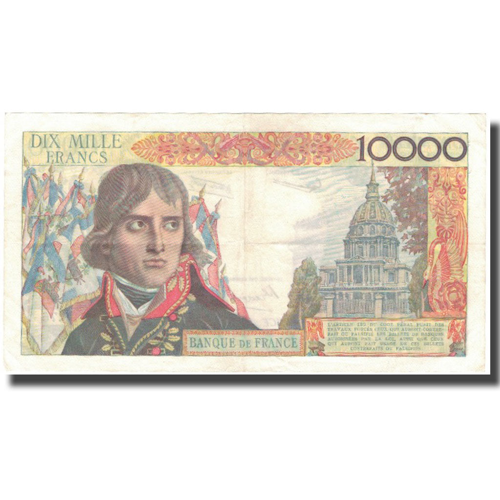 Francja, 10,000 Francs, Bonaparte, 1957, 1957-06-06, EF(40-45), Fayette:51.8