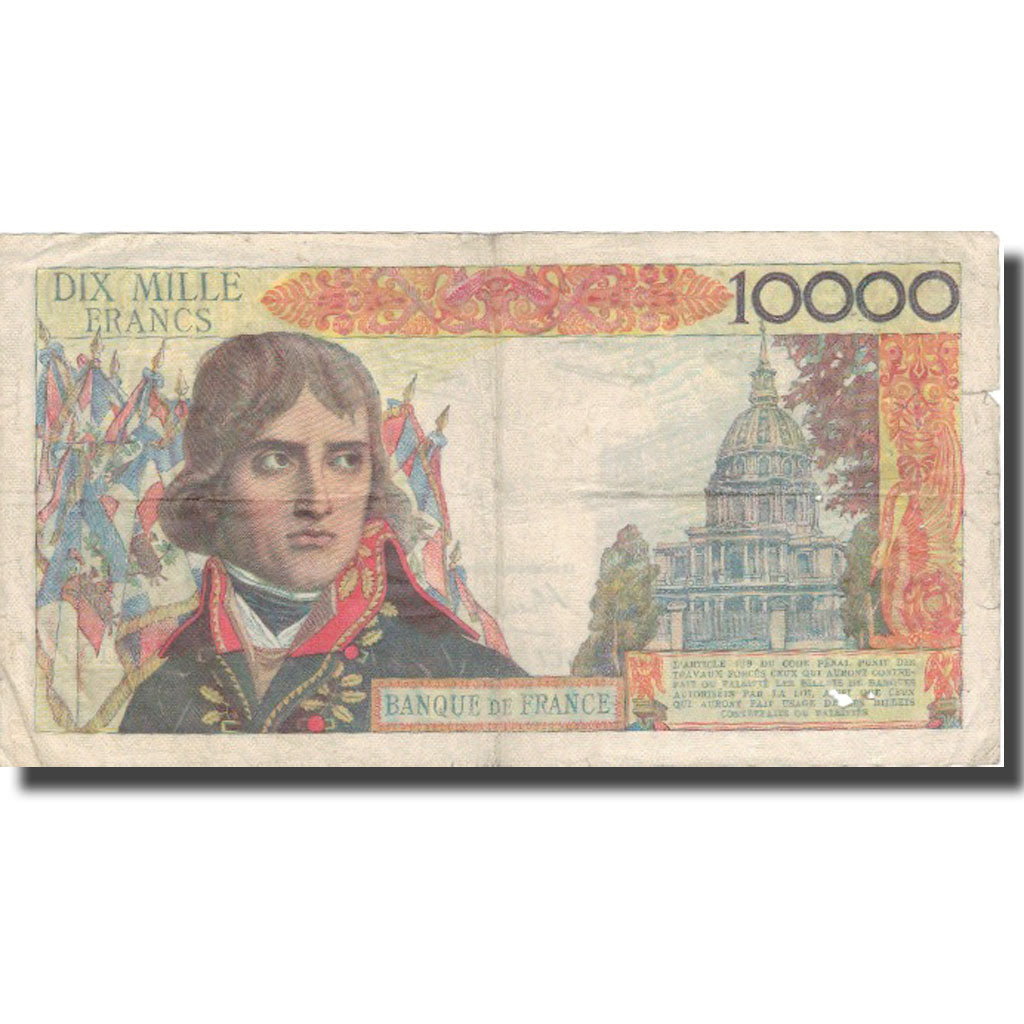 France, 10,000 Francs, 10 000 F 1955-1958 ''Bonaparte'', 1957, 1957-11-07, TB+
