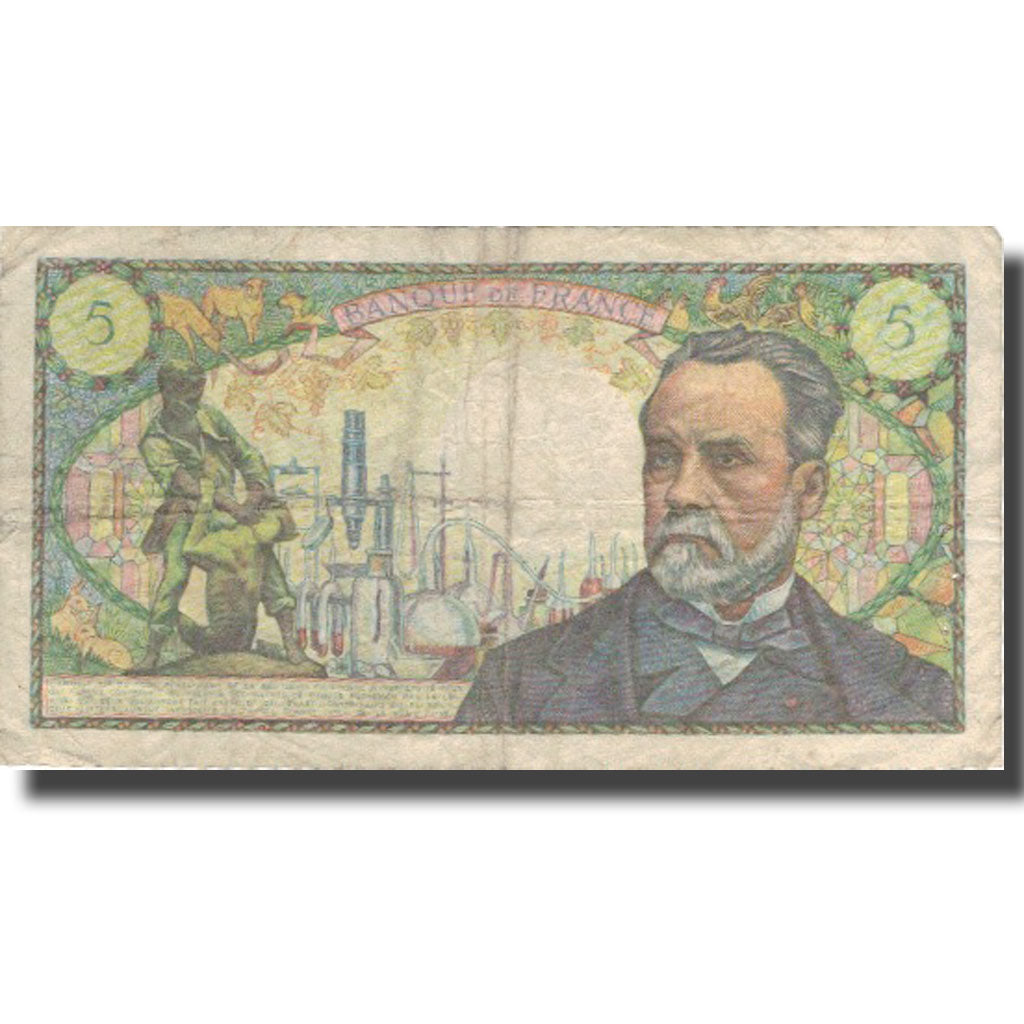 Francia, 5 Francs, 5 F 1966-1970 ''Pasteur'', 1966, 1966-11-04, B+