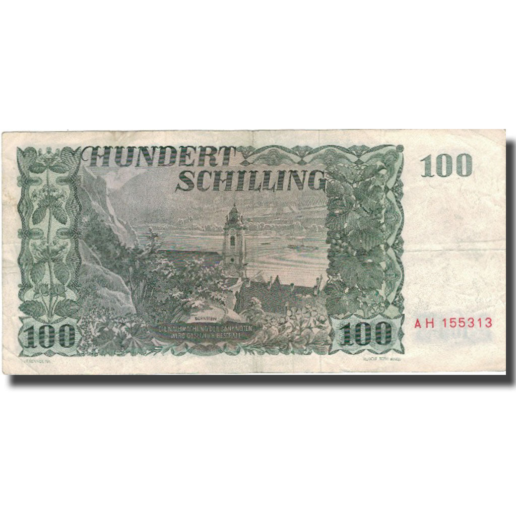 Banknote, Austria, 100 Schilling, 1954, 1954-01-02, KM:133a, VF(20-25)