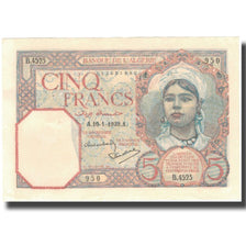 Banknote, Algeria, 5 Francs, 1939, 1939-01-10, KM:77a, UNC(63)