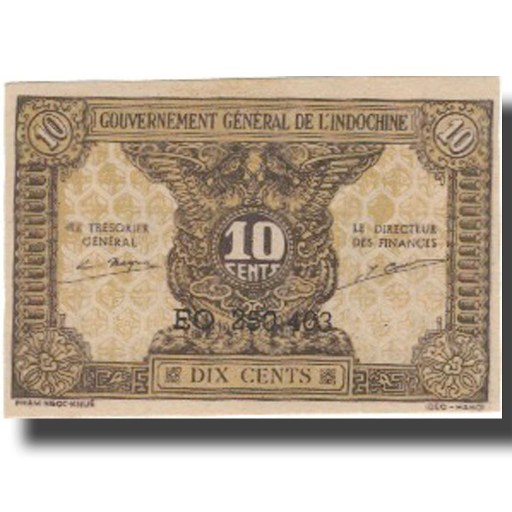 Banconote, INDOCINA FRANCESE, 10 Cents, Undated (1942), KM:89a, FDS