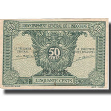 Banknot, FRANCUSKIE INDOCHINY, 50 Cents, Undated (1942), Undated, KM:91a