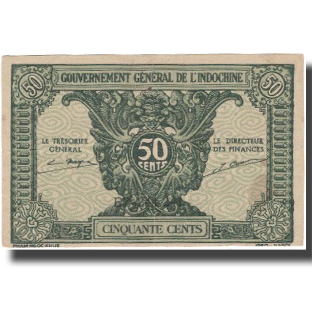 Banknote, FRENCH INDO-CHINA, 50 Cents, Undated (1942), KM:91a, EF(40-45)