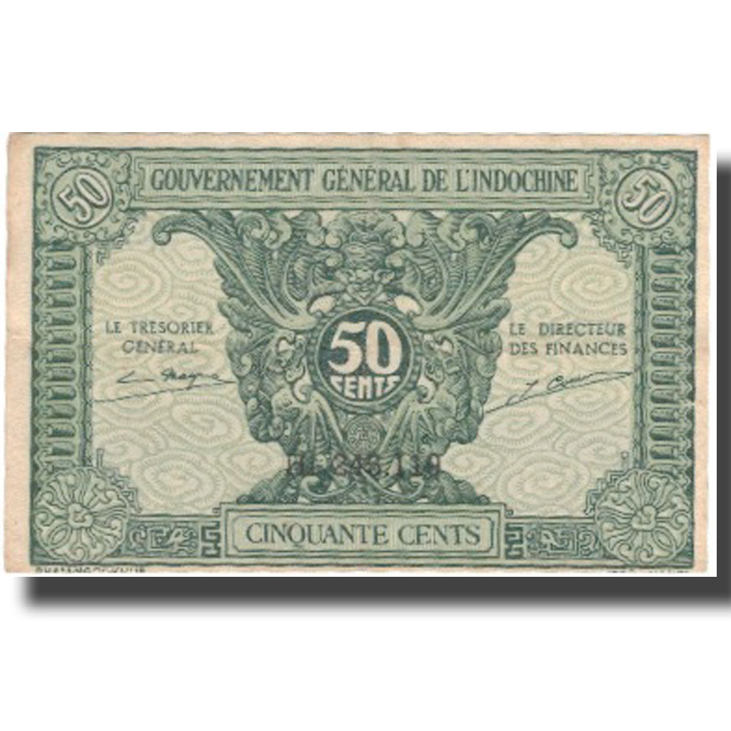 Banknote, FRENCH INDO-CHINA, 50 Cents, Undated (1942), KM:91a, VF(20-25)