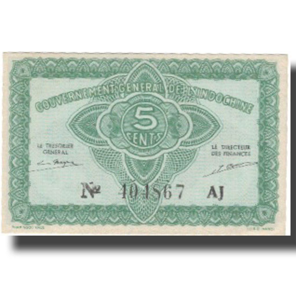 Banknote, FRENCH INDO-CHINA, 5 Cents, Undated (1942), KM:88a, UNC(64)