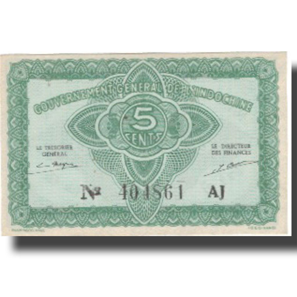 Banknote, FRENCH INDO-CHINA, 5 Cents, Undated (1942), KM:88a, UNC(64)