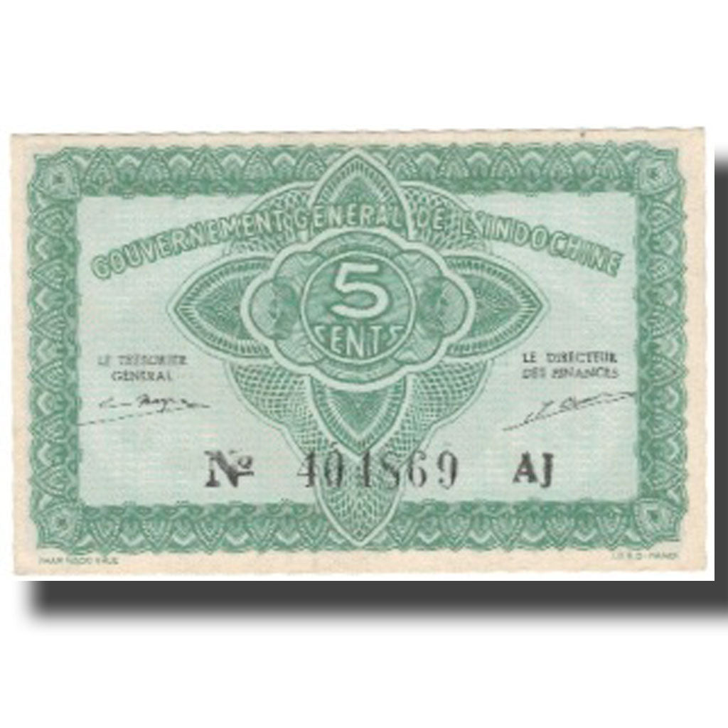 Banknote, FRENCH INDO-CHINA, 5 Cents, Undated (1942), KM:88a, UNC(64)