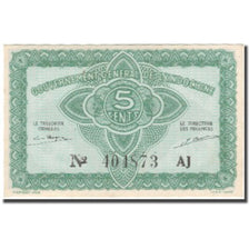 Banknote, FRENCH INDO-CHINA, 5 Cents, Undated (1942), KM:88a, UNC(65-70)