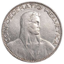 SWITZERLAND, 5 Francs, 1922, Bern, KM #37, EF(40-45), Silver, 37, 25.02
