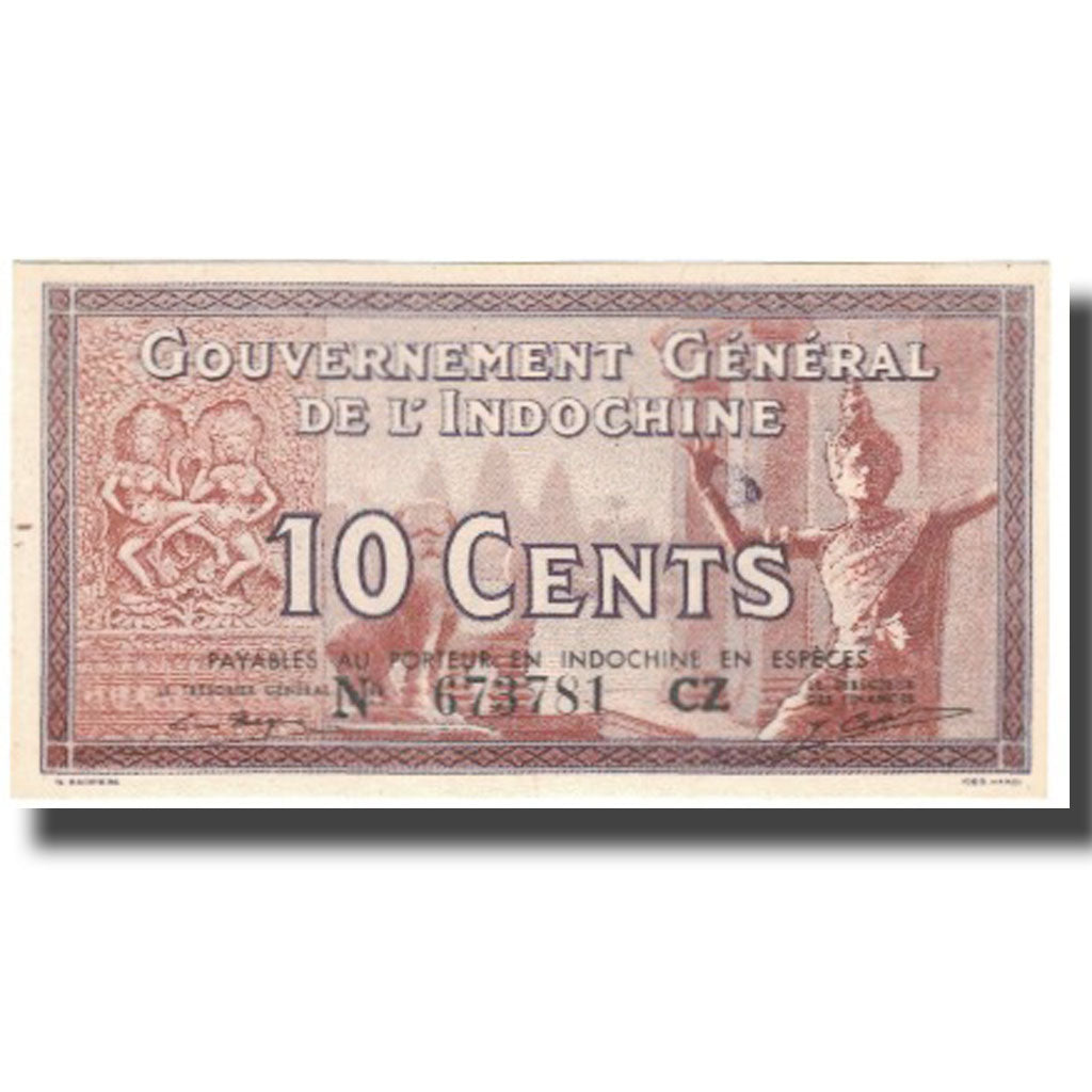 Banknote, FRENCH INDO-CHINA, 10 Cents, Undated (1939), KM:85c, UNC(63)