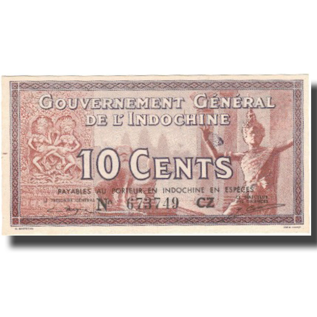 Banconote, INDOCINA FRANCESE, 10 Cents, Undated (1939), KM:85c, FDS