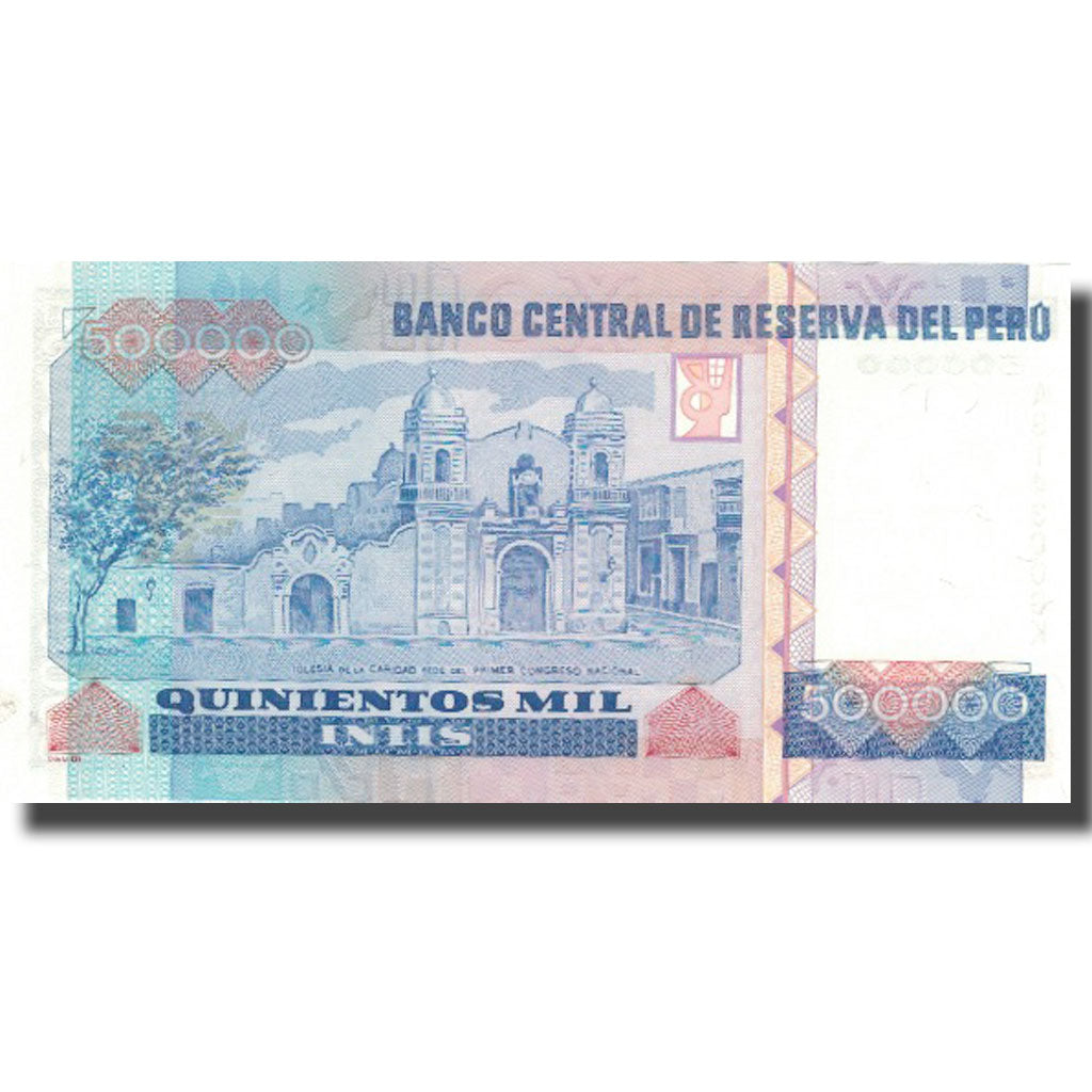 Banknote, Peru, 500,000 Intis, 1989, 1989-12-21, KM:146a, UNC(65-70)