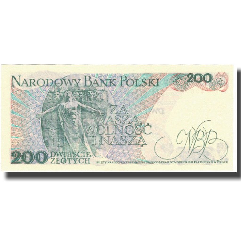 Banknote, Poland, 200 Zlotych, 1986, 1986-06-01, KM:144c, UNC(65-70)