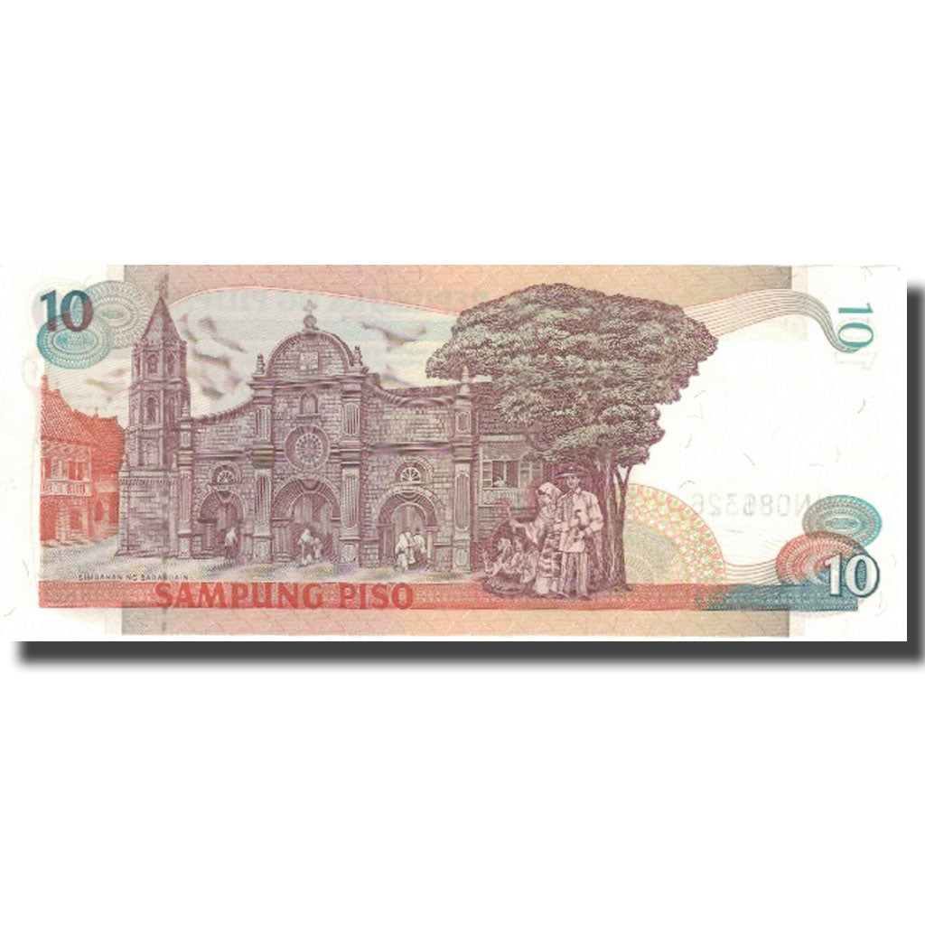 Banconote, Filippine, 10 Piso, Undated (1985-94), KM:169b, FDS