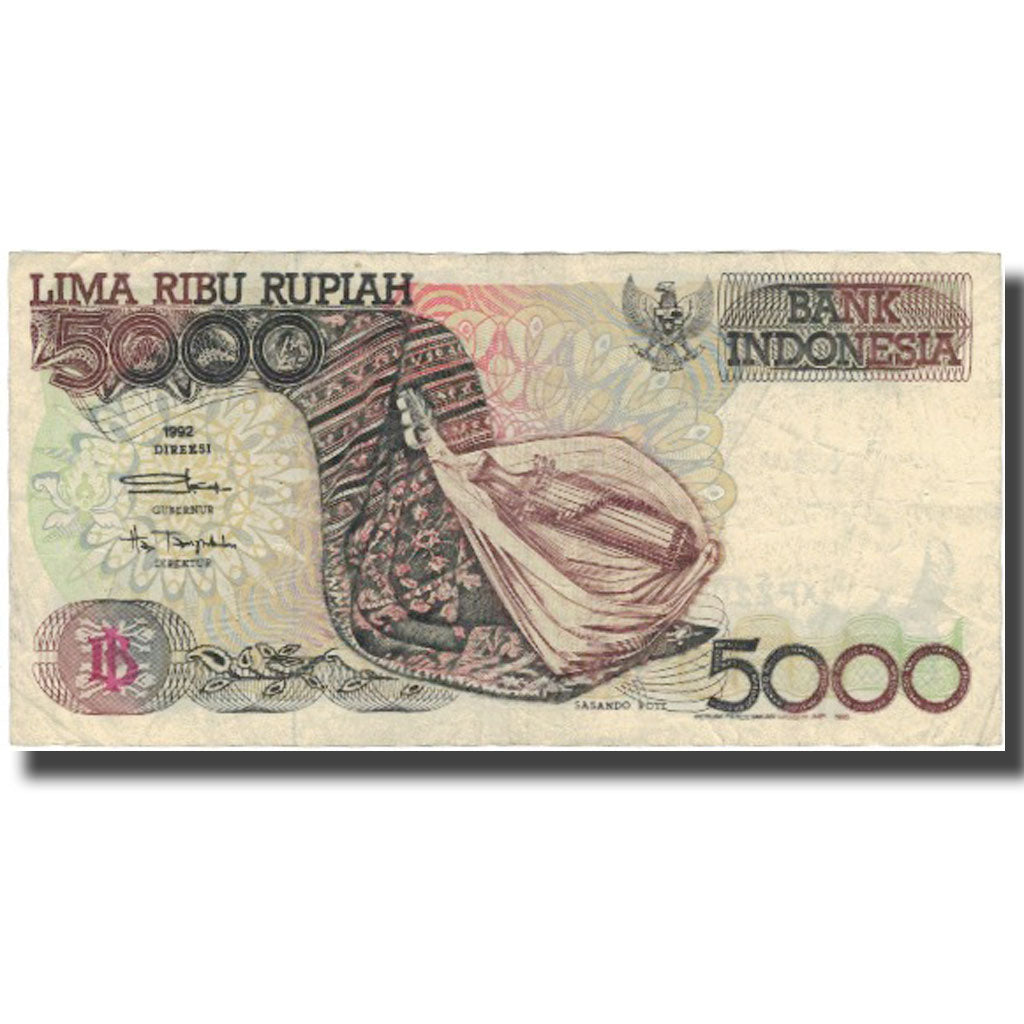 Banconote, Indonesia, 5000 Rupiah, 1992-1995, KM:130d, BB