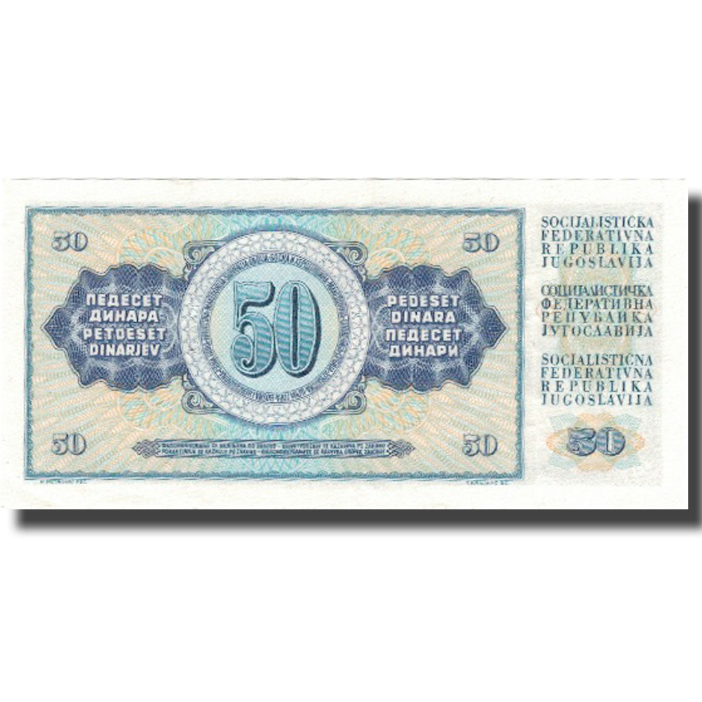 Banknote, Yugoslavia, 50 Dinara, 1965, 1965-08-01, KM:79b, UNC(63)