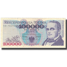 Banknote, Poland, 100,000 Zlotych, 1993, 1993-11-16, KM:160a, AU(50-53)