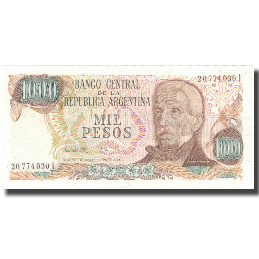 Banknote, Argentina, 1000 Pesos, Undated (1976-83), KM:304b, UNC(65-70)